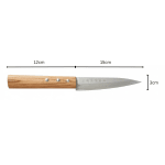 Wooden Handle Japanese Steel Sushi Knife with Cover — view 2