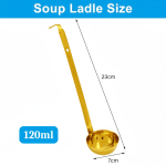 SS Soup Laddle with Mirror Finish - 120ml — view 2
