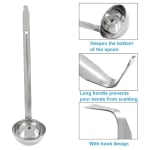 SS Soup Laddle with Mirror Finish - 120ml — view 6