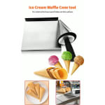 SS Heavy Waffle Cone Mould with Black Handle - (Weight: 1kg 273g) — view 3