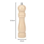 Wooden Pepper Mill - Cream — view 2