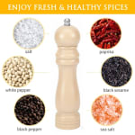 Wooden Pepper Mill - Cream — view 3