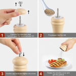 Wooden Pepper Mill - Cream — view 6