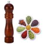 Wooden Pepper Mill - Walnut Brown — view 1