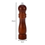 Wooden Pepper Mill - Walnut Brown — view 2
