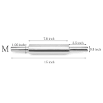 SS Rolling Pin (Belan) with 5cm Diameter — view 2