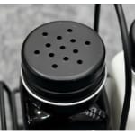 VAMA 2 in 1 Glass Salt & Pepper Set with Stand - White + Black — view 4