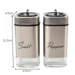 VAMA SS + Glass Salt & Pepper Set — view 2
