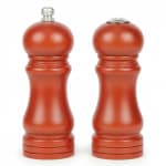 Wooden Salt & Pepper Set - Walnut Brown — view 1