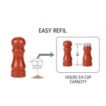 Wooden Salt & Pepper Set - Walnut Brown — view 6