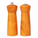 Wooden Salt & Pepper Set - Walnut Brown — view 1
