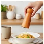 Wooden Salt & Pepper Set - Walnut Brown — view 3