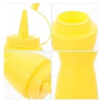 Plastic Curved Sauce Bottle with Top Cap 700ml — view 7