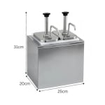 SS Tank SS Head Sauce Dispenser — view 2