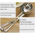SS Ice Cream Scoop with Gear + Spring — view 8