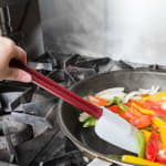 Plastic Red Handle Silicon Spatula — view 9