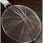 Wooden Flat Handle Heavy SS Noodle Strainer — view 7