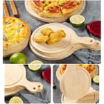 Wooden Round Pizza Bat — view 8