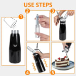 Premium Cream Whipper - Black — view 5