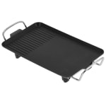 Electric Rectangle Barbeque Grill Tawa Plate — view 9