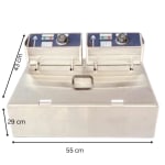 Electric Deep Fryer 16L Double Head - 12 Inner Compartments — view 2