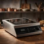 Full SS Commercial Induction - WLX1A | 3500W | Square | Flat Base | Switch + Knob Model — view 1
