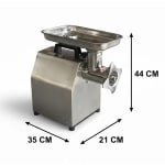 Electric Full SS Meat Mincer with Aluminium Motor No.12 (Capacity: 150kg/hr | Rpm: 170) — view 2