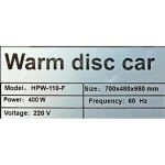 Electric Rectangle Shaped SS Plate Warmer with Temp Controller & Wheel Lock Function - Single (Capacity: 50 plates/batch | Max Plate Size: 38*28cm) — view 6
