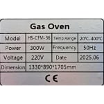Gas Pizza Oven 3 Deck 6 Tray with 6 Stone - 3D6T (Stone Size: 26.5x18 inch.) — view 7