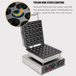 Electric Pancake/Mini Idli Maker with Bottom + Top Plate 25 in 1 — view 10