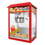 Electric Popcorn Machine with Toughened Glass - MS Red Body — view 1