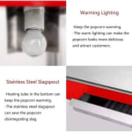 Electric Popcorn Machine with Toughened Glass - SS Body — view 7