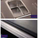 Electric Black Warming Display Showcase with Toughend Glass - 3 Layer Slanting Model - Small — view 6