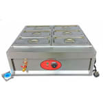 Electric Bain Marie without Glass - 6 Compartments (6 GN Pans of 1/3 150mm ~ 5.5L/Pan) — view 1