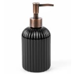 VAMA Glass Soap Dispenser - 370ml | Black — view 1