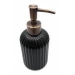 VAMA Glass Soap Dispenser - 370ml | Black — view 5