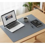 Premium Leather Type Table Mats with Grid Design — view 2