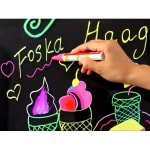 LED Writing Display Board - Wooden Lite Brown New Standing Model | Marker Set | Cleaning Cloth | Button Controller | Display Area: 50x70cm — view 4