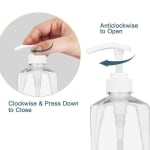 PC Crystal Soap Dispenser - 250ml | Flat Round Design — view 3