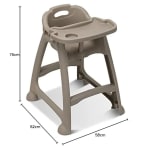 ABS Fibre Baby Chair with Removable Front Cover (1 Carton: 2 Pc) — view 2