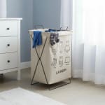 Foldable Laundry Basket with Top Cover — view 3