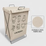 Foldable Laundry Basket with Top Cover — view 5