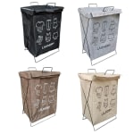 Foldable Laundry Basket with Top Cover — view 6