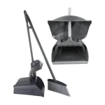 Plastic Dustpan with Broom — view 1