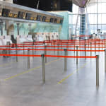 Silver Queue Manager with Red Tape - (Loose: 2 Poles With Red Tape ; 1 Carton: 20 Poles with Red Tape) | Single pc Box Packing for Poles — view 6