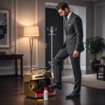 Electric Shoe Polish Machine with Heavy Wooden Back Board & Mirror Finish — view 3