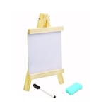 Wooden Mini White Display Board Set with Marker, Eraser & Duster — view 1