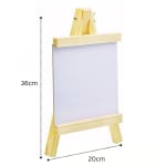 Wooden Mini White Display Board Set with Marker, Eraser & Duster — view 2