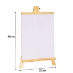 Wooden Mini White Display Board Set with Marker, Eraser & Duster — view 2