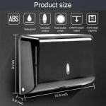Plastic Heavy Wall Mountable Rectangle Tissue Holder — view 2